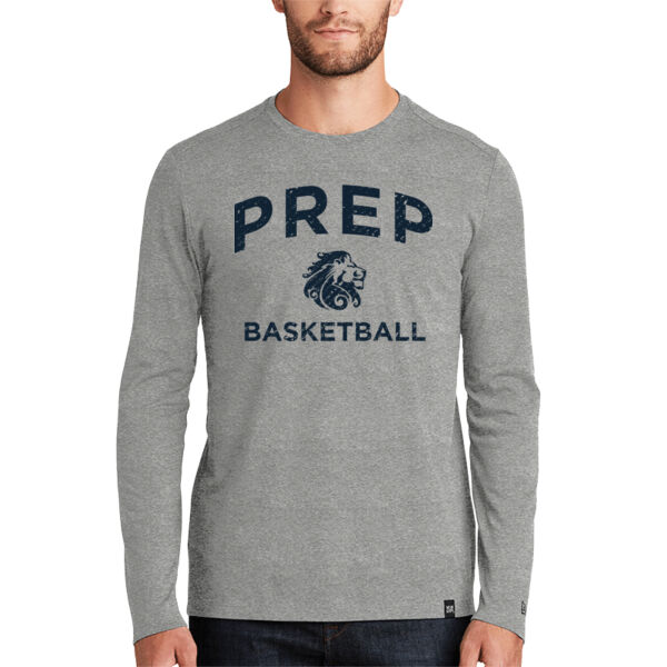 New Era - Heritage Blend Long Sleeve Crew Tee - Printed Logo Thumbnail