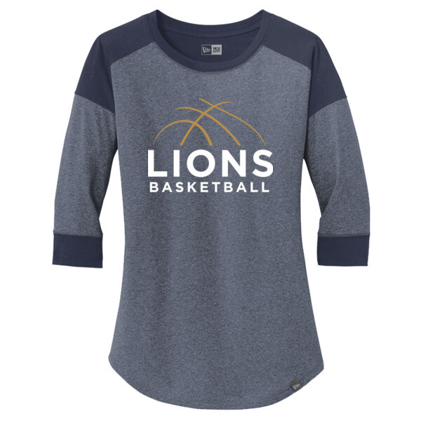 New Era ® - Ladies Heritage Blend 3/4 Sleeve Baseball Raglan Tee - Printed Logo Thumbnail