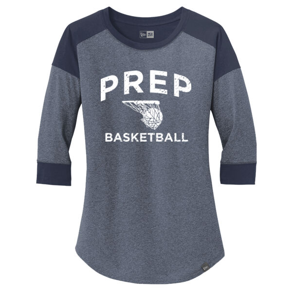 New Era ® - Ladies Heritage Blend 3/4 Sleeve Baseball Raglan Tee - Printed Logo Thumbnail