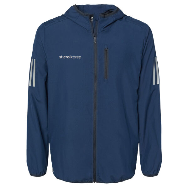 Adidas Hooded Full Zip Windbreaker - Embroidered Logo Thumbnail