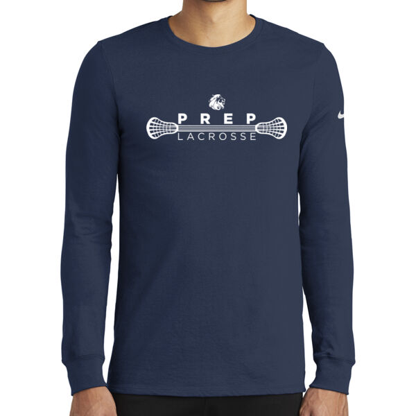 Nike Dri-FIT Cotton/Poly Long Sleeve tee - Printed Logo Thumbnail