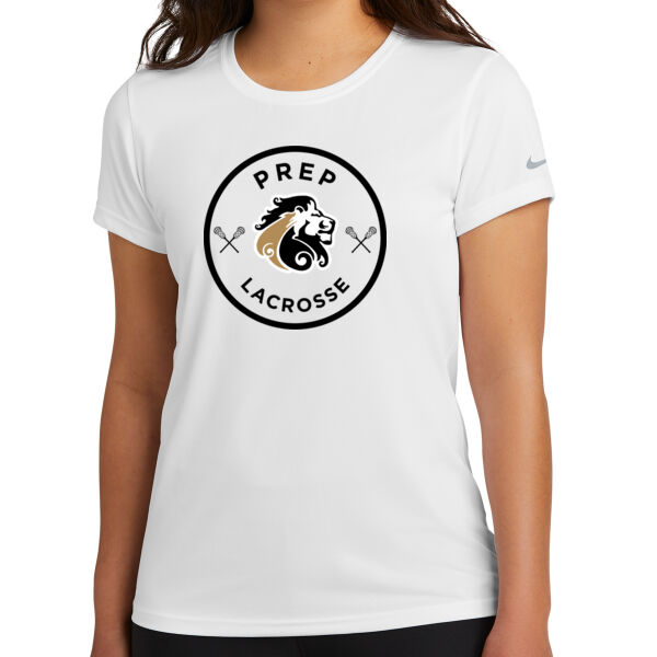 Nike Ladies Swoosh Sleeve rLegend Tee - Printed Logo Thumbnail