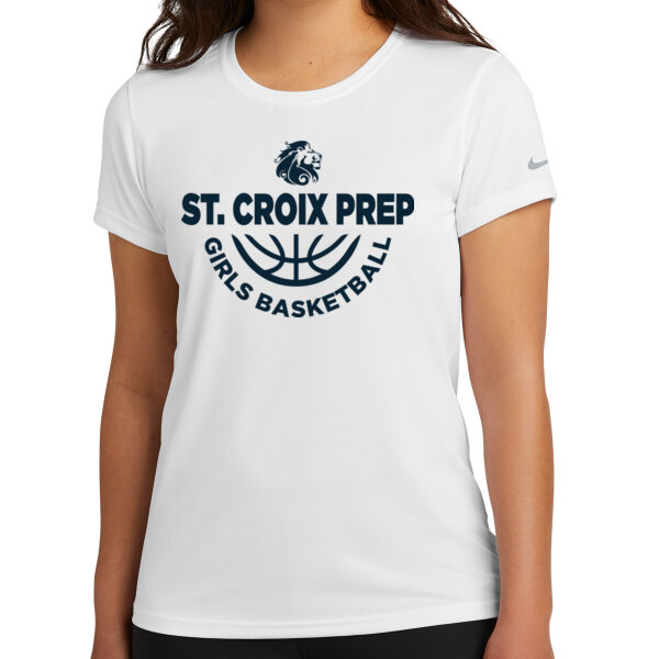 Nike Women's Swoosh Sleeve rLegend Tee - Printed Logo Thumbnail