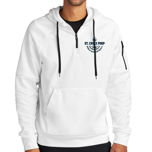 Nike Therma-FIT Pocket 1/4-Zip Fleece Hoodie - Printed Logo Thumbnail