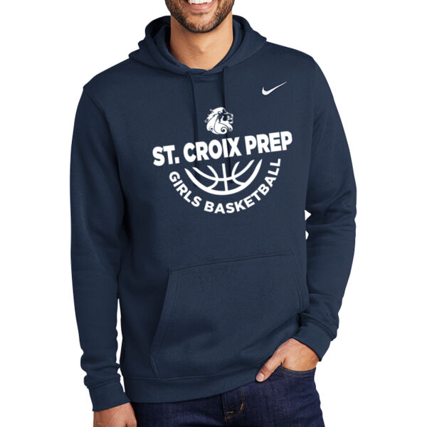 Nike Club Fleece Pullover Hoodie - Printed Logo Thumbnail