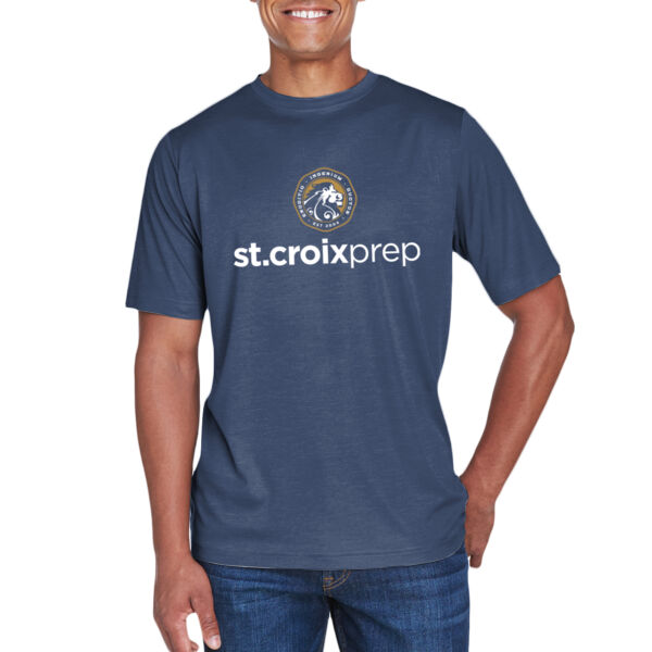 Team 365 Sonic Heather Performance T-Shirt - Printed Logo Thumbnail