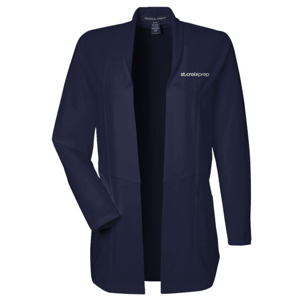 Women's Raleigh Stretch Cardigan - Embroidered Logo Thumbnail